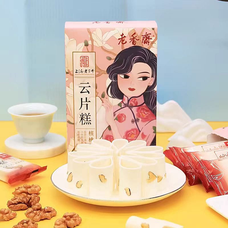 Lao Xiang Zhai Walnut flavor of cloud cake 188g*1 box 188 กรัม