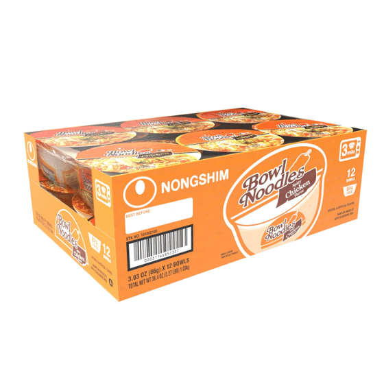 weee_instant_Nongshim Bowl Noodle Soup, Spicy Chicken Flavor pack of 12 1 each