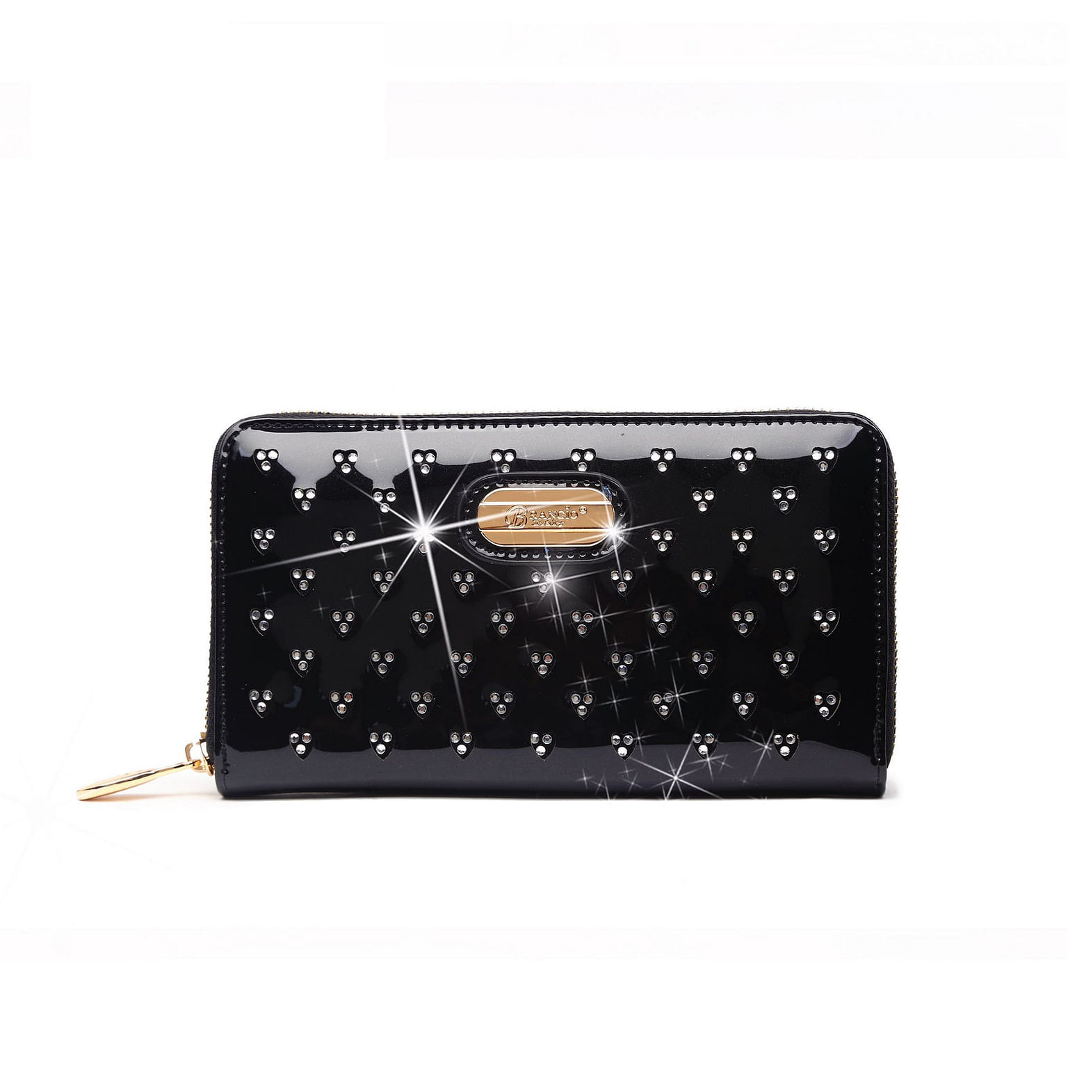 Starz Art Retro Vegan Leather Wristlet and Phone holder Wallet [RZW8368-BK] 1 ส่วน