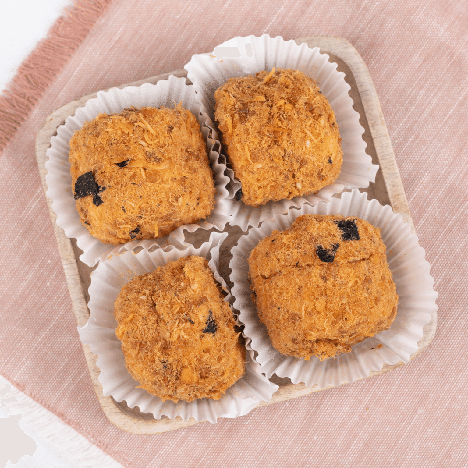Meat Floss & Seaweed Cake 4 pieces 1 each