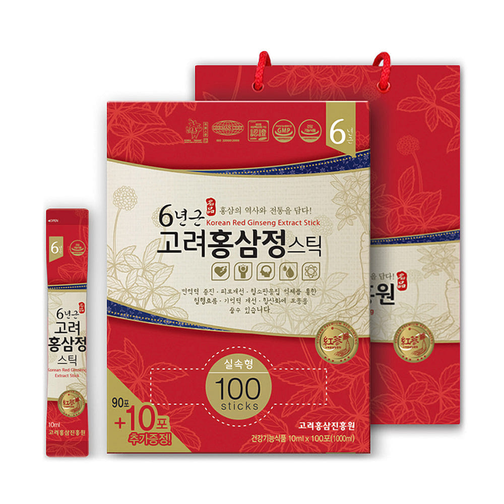 Goryo Red Ginseng Promotion Agency Korean Red Ginseng Extract Stick 10ml x 100p 1000 ml