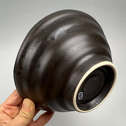 Made-in-Japan Kuroshio Small Soup Noodle Matte Black Bowl 7.2" dia.(20 oz) 1 each