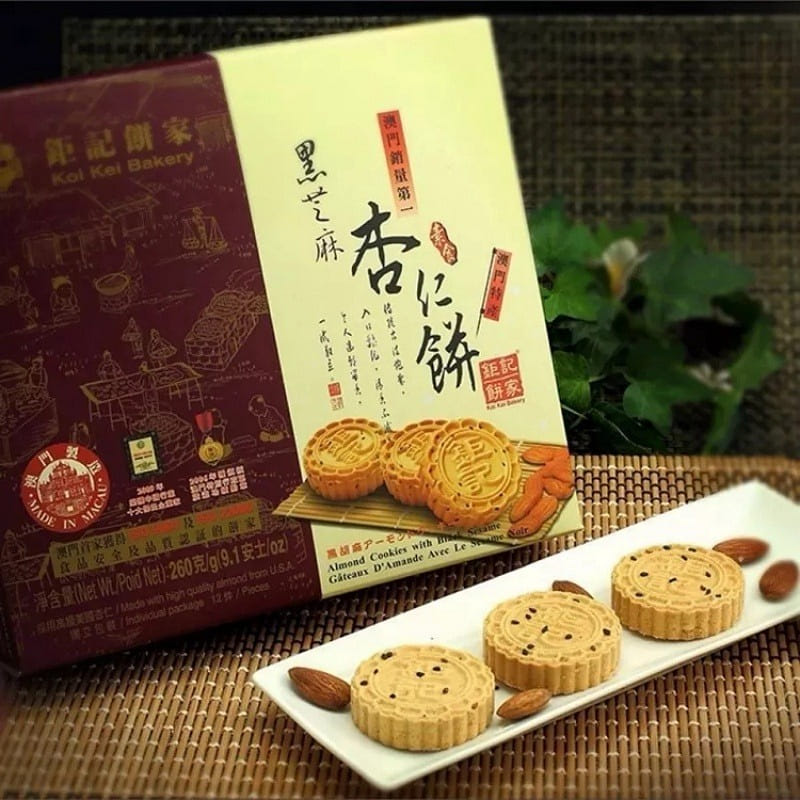 Koi Kei Bakerya black sesame almond cake 240g 240 กรัม