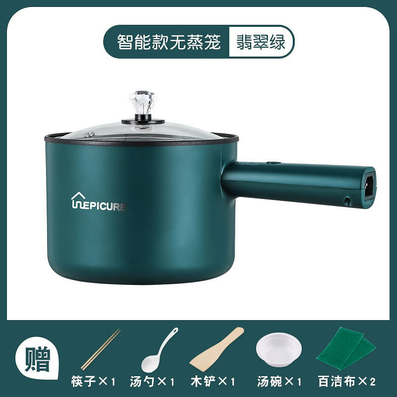 1.8L 스마트 다기능 전기냄비 학생 기숙사용 미니 밥솥 찜솥 그린 1 bunch