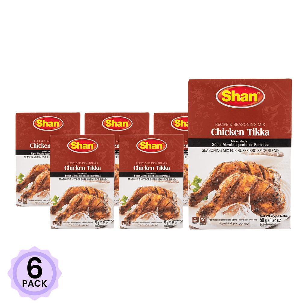 Shan 치킨 티카 바베큐 양념 향신료 믹스 1.76 온스*6 팩