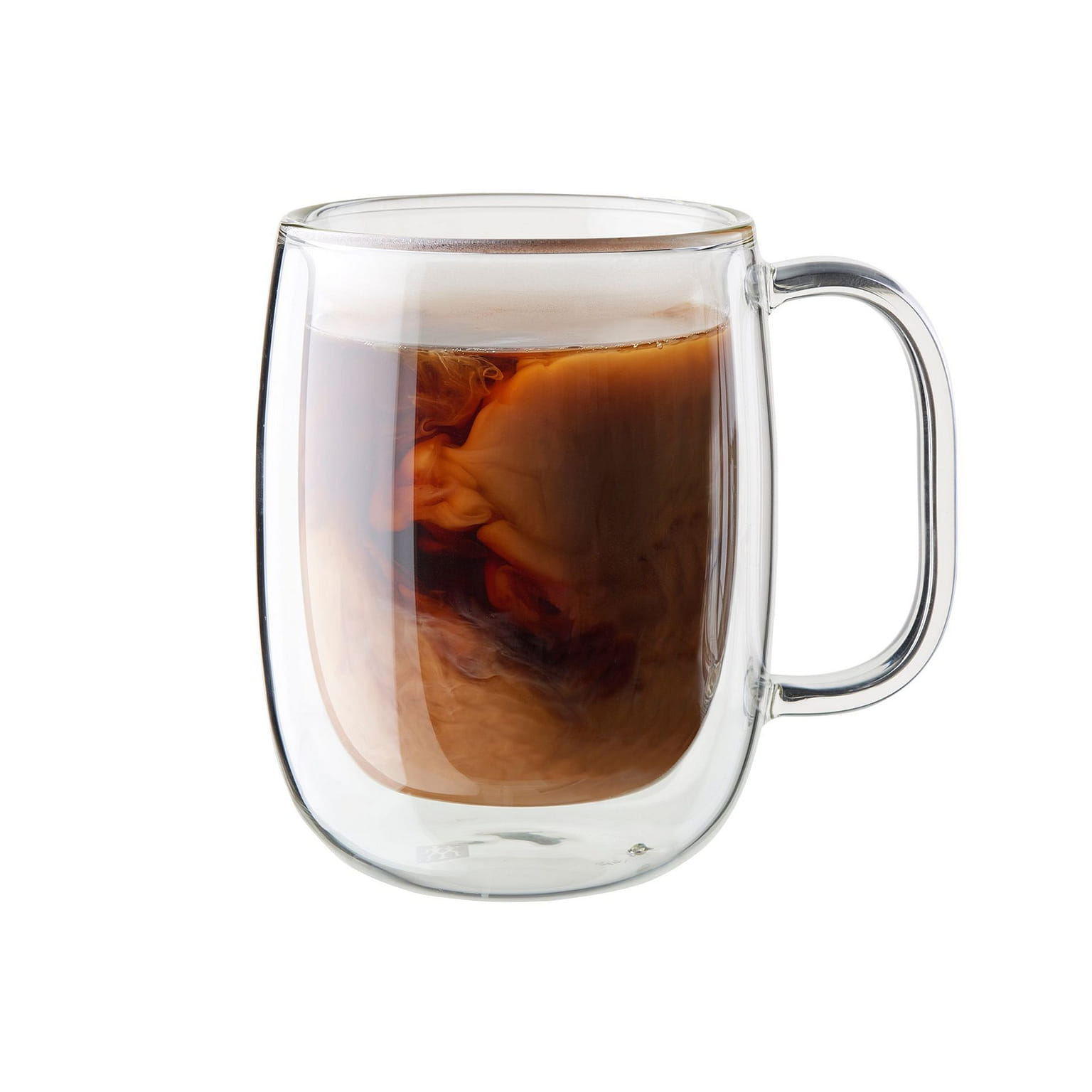 ZWILLING Sorrento Plus 2-pc Double-Wall Glass Coffee Mug Set, Clear 1 개