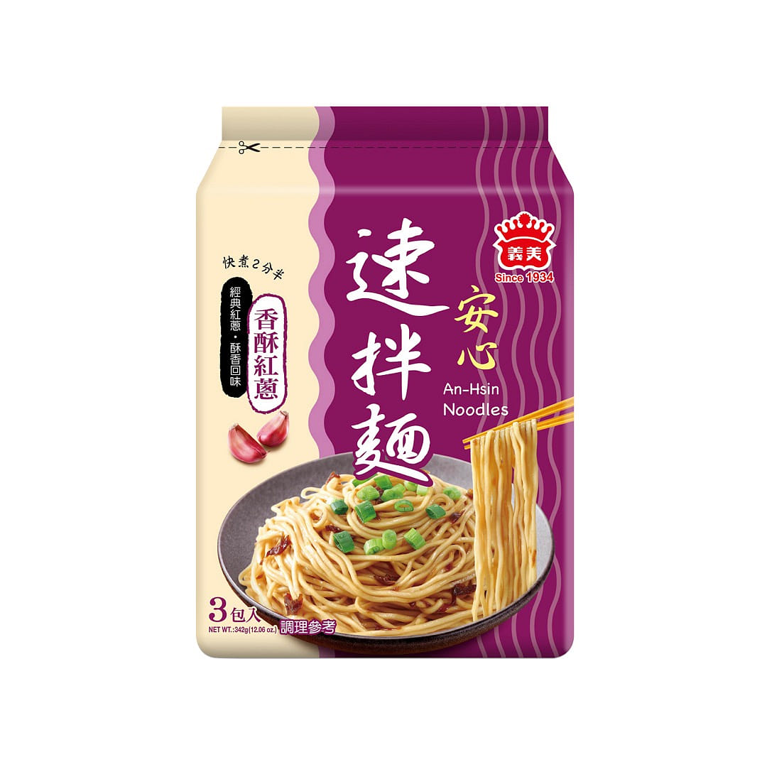 Imei An-Hsin Noodles Red Shallot 3pcs 342 그램