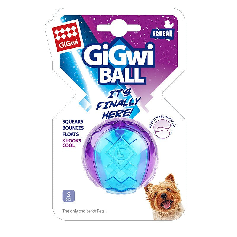 GiGwi is a prized GBall dog toy ball. 1 count