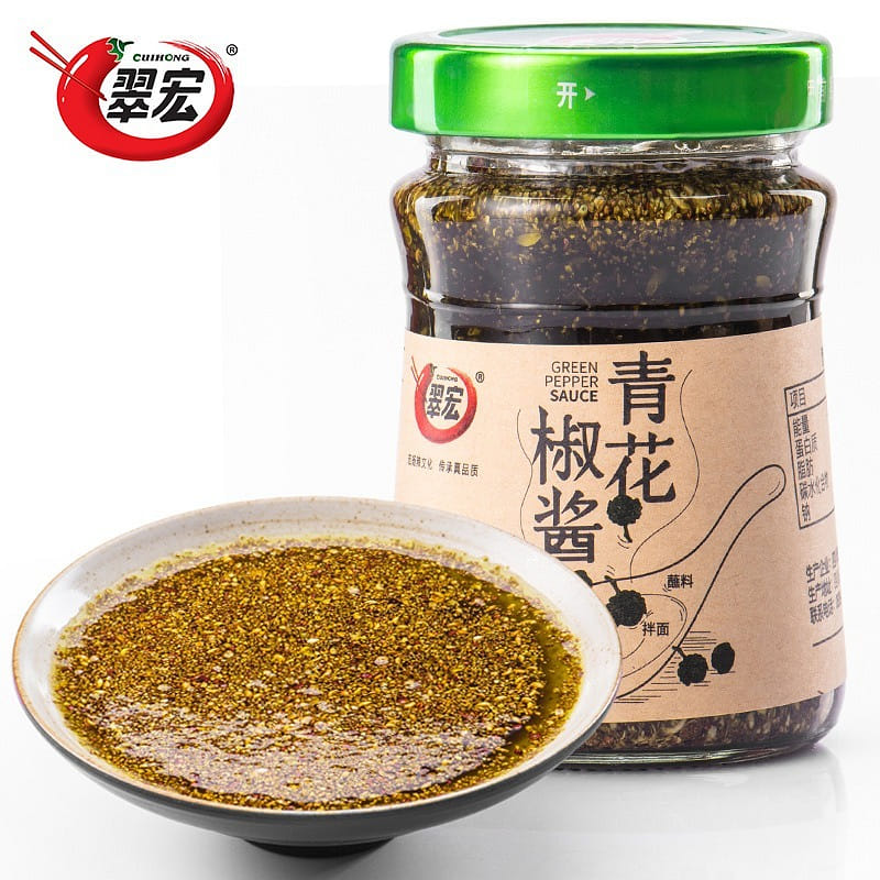 Cuihong Green Sichuan Pepper Sauce Sichuan Salad Noodles Sesame Fragrant Green S 200 그램