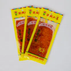 Yancheng bean skin side dish Korean specialty soy products Spicy tofu nostalgic snacks Yanji side dishes long bean skin 12g*20 bags 240 g