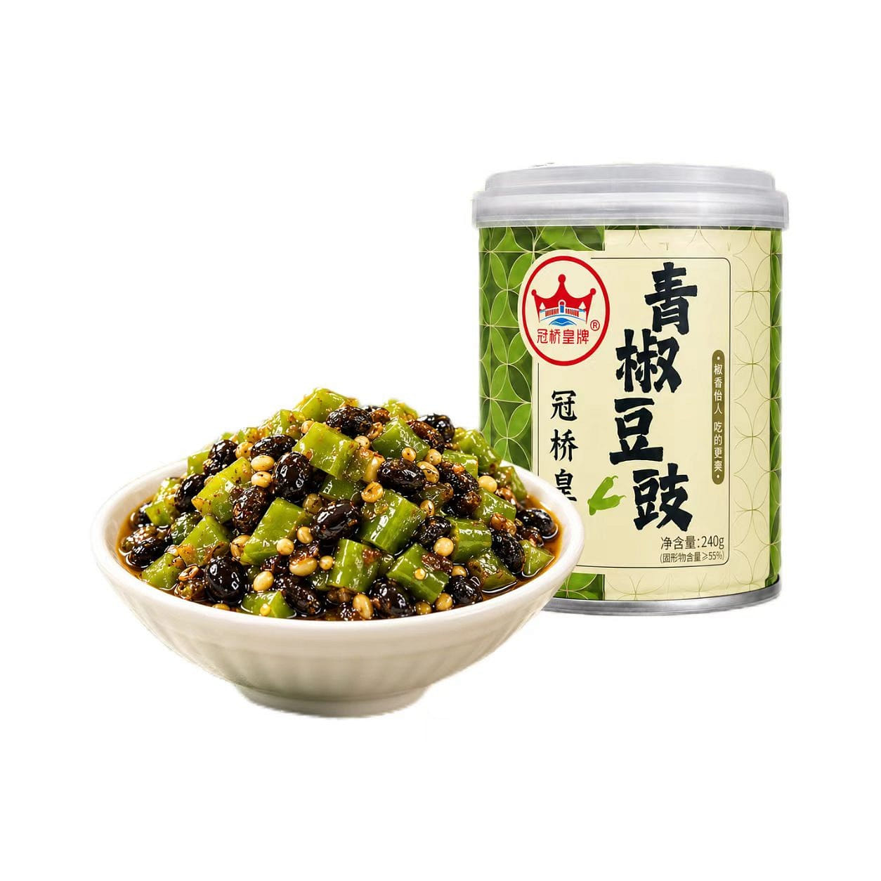 Guanqiao Huangpai Green Chili Black Bean 240g 240 g