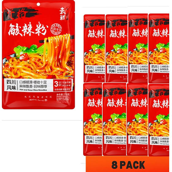 weee_instant_Yuanxian Hot and Sour Noodles276g*8packs 276 g