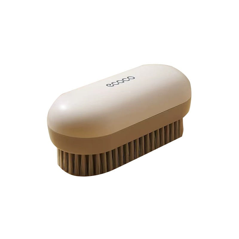 ECOCO 빨래 브러시, 부드러운 솔털로 옷을 손상시키지 않음, 크림색 1 count
