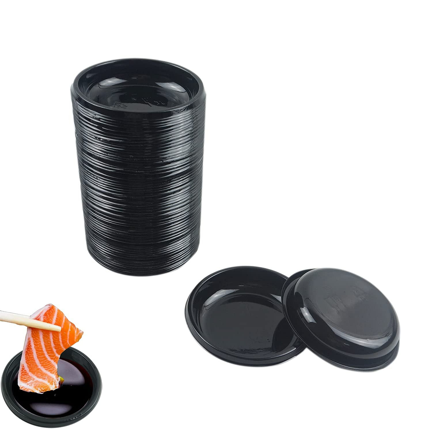 100 pcs Mini 3.11"x3.11" Dipping Sauce Dishes 1 each