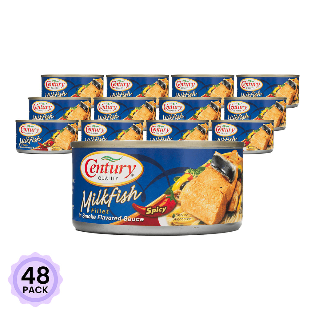 Century Bangus (Milkfish) Fillet in Smoke Flavored Sauce Spicy 6.5 oz*48 pack