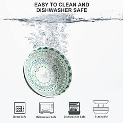 Deep Soy Sauce Dishes, 3.7 inch Ceramic Dipping Bowls 4 oz Small Dip Bowls Set 1 each