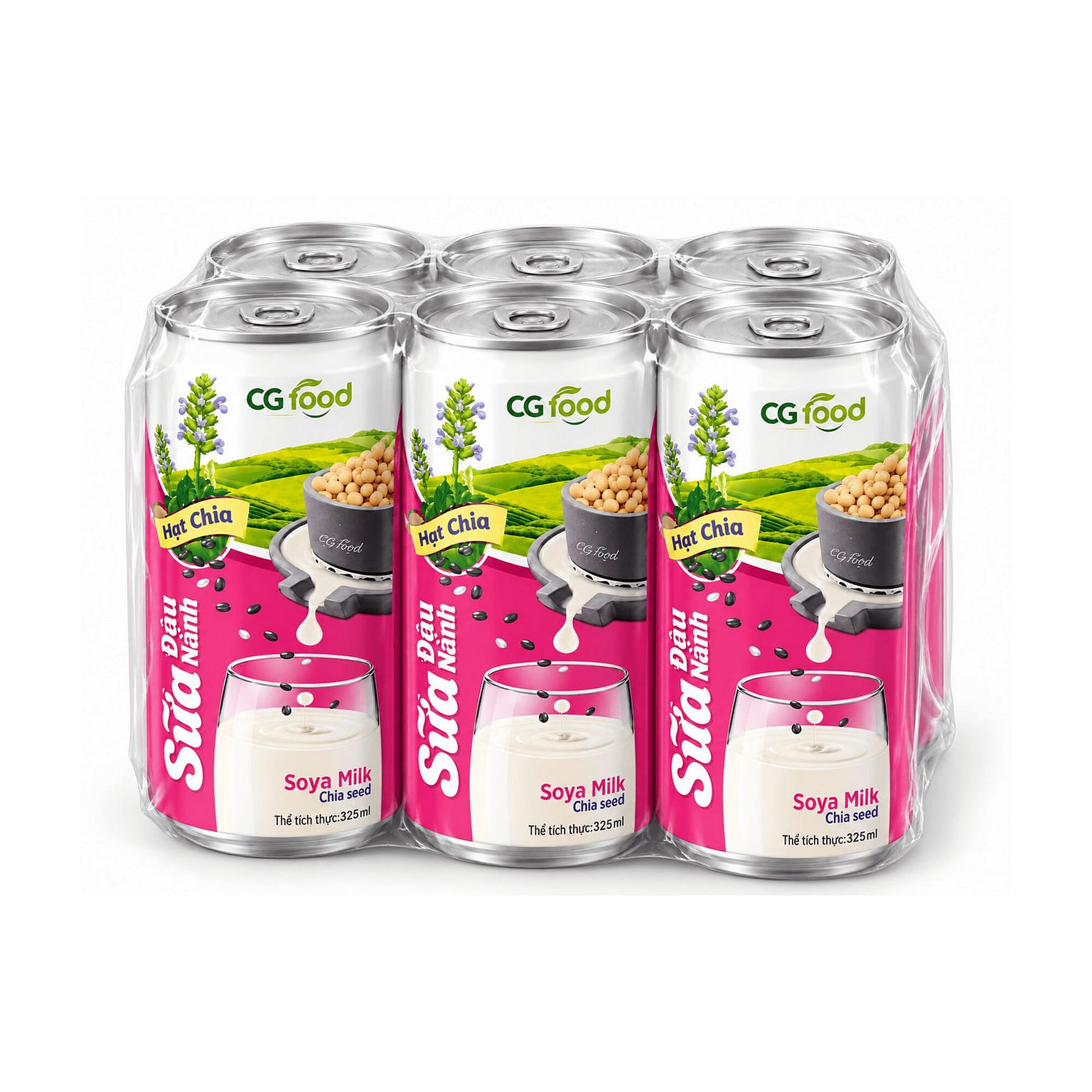 Sữa đậu nành hạt chia - 11 oz 6 can