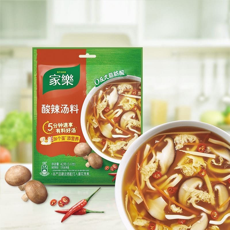 1 bag of hot and sour soup 42 g