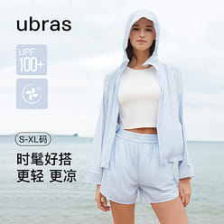 우브라스 가볍고 휴대가 간편한 자외선 차단 재킷 후드 자외선 차단 코트 - 부예백-S 50 그램