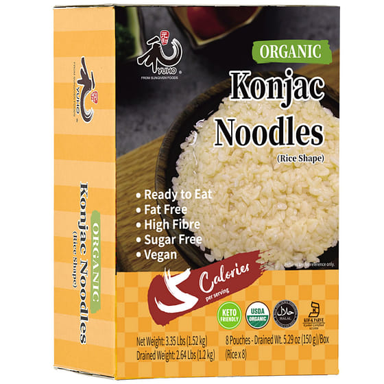 weee_instant_YUHO Organic Oat Konjac Rice 8 Packs 1520g 53.61 oz