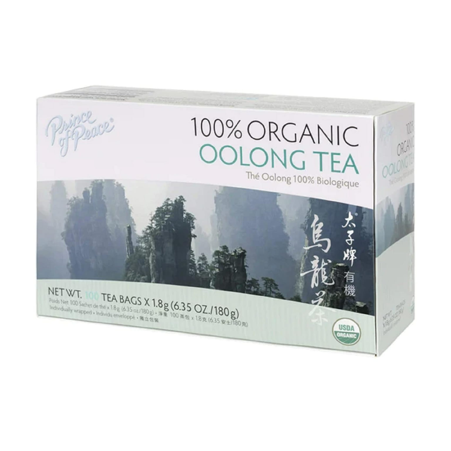 Prince of Peace Organic Oolong Tea, 100 Tea Bags 1 each