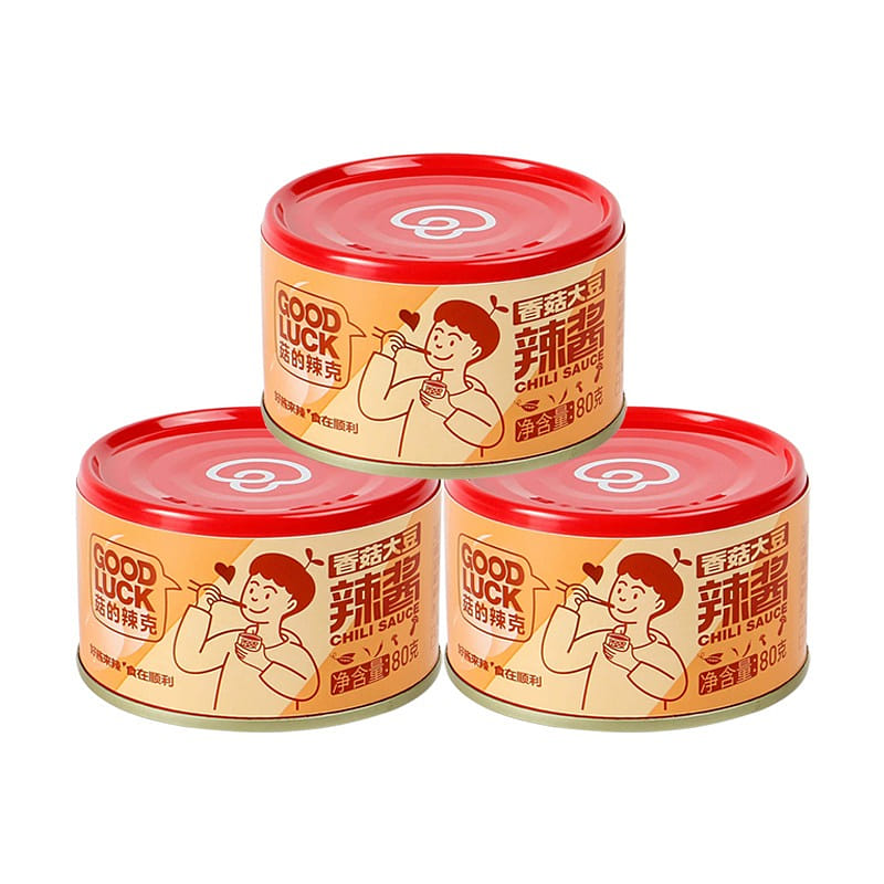 Mushroom and soybean chili sauce for rice 80g*3 80 กรัม