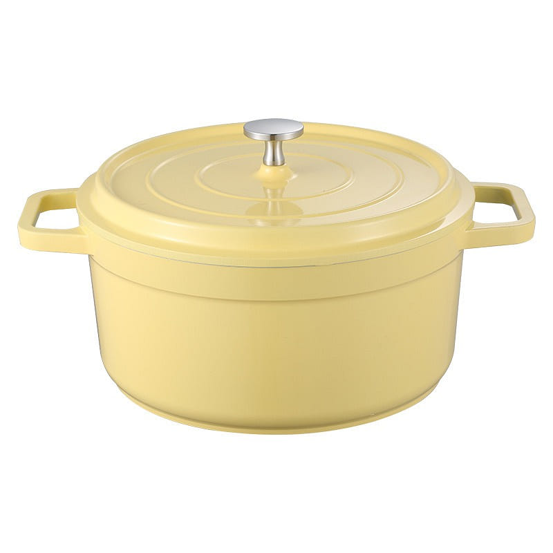 Enamel Pot Yellow 20cm 1 개