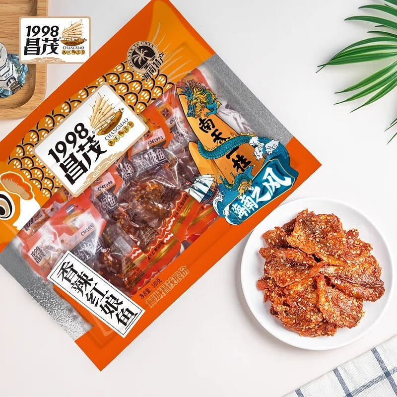 Changmao Spicy Redspotted Grouper Dried Fish Fille 180 그램