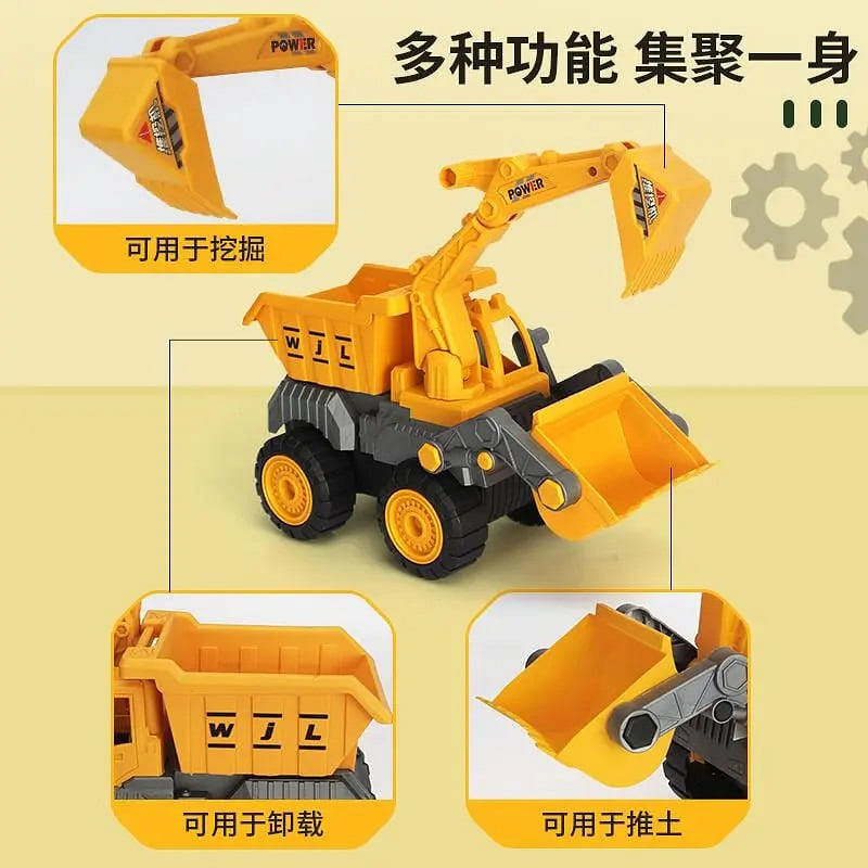 Oversized excavator, inertia engineering, oversized toy, boys' and children's sa 1 อัน