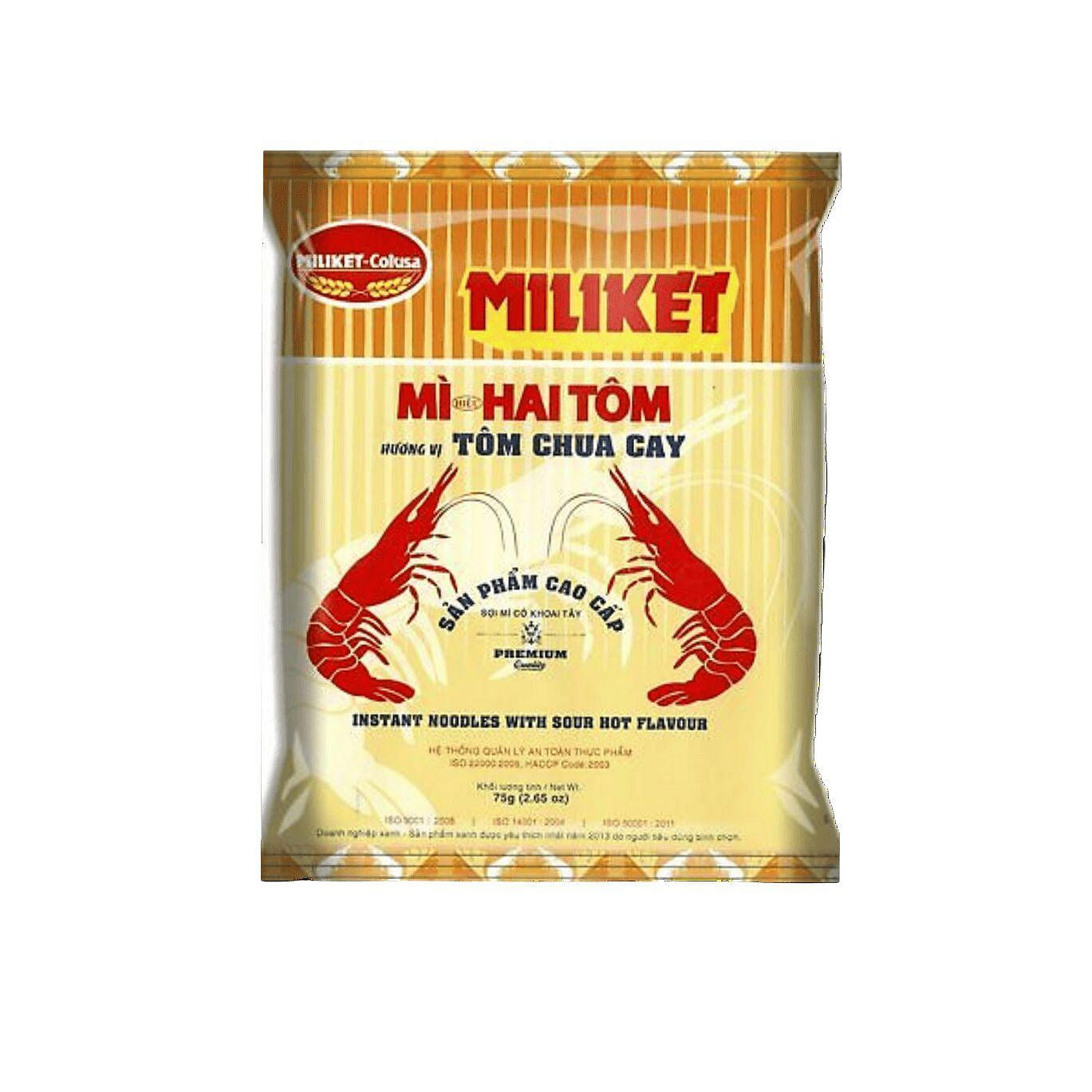 Miliket Instant Noodles with Sour Hot Flavor 1 each