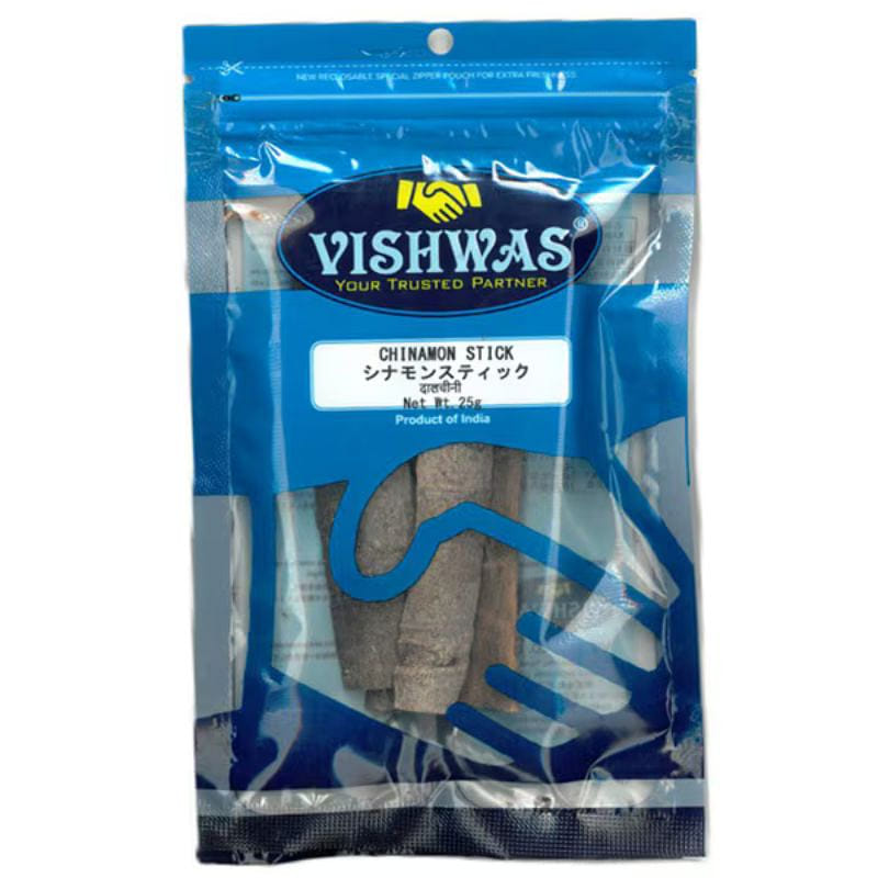 Vishwas Additive-Free Cinnamon Sticks 25g 1 each