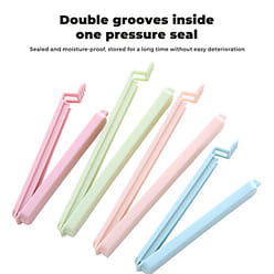 5 Count/Pack-Green-Extra Long Large Plastic Food Sealing Clips 1 each