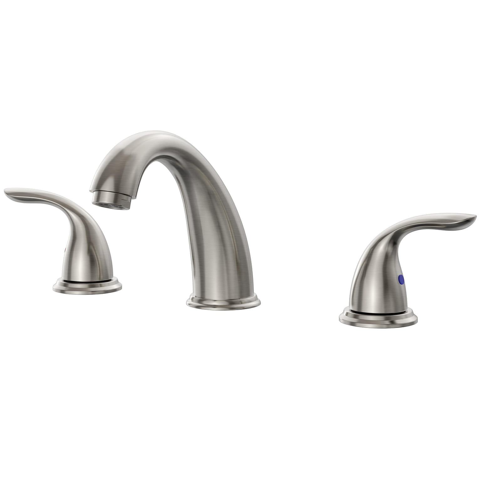 8 in. Widespread 2-Handle Bathroom Faucet in Brushed Nickel 4.55 ปอนด์