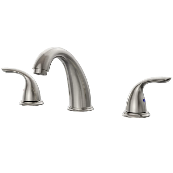 weee_grocery_8 in. Widespread 2-Handle Bathroom Faucet in Brushed Nickel 4.55 lb