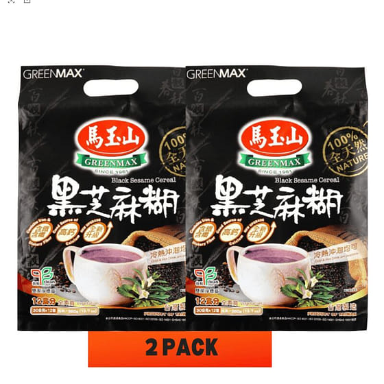 weee_instant_Taiwan Mayuanshan Black Sesame Paste,360g*2packs 360 g