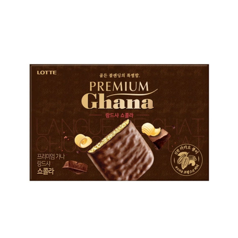Lotte Premium Ghana Langue de Chat Chocolat 91g 1 each