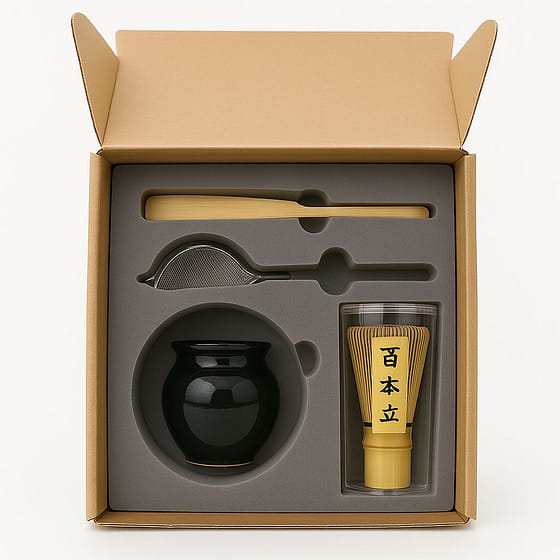 weee_grocery_6 件套日本抹茶仪式套装（黑色） 6 份