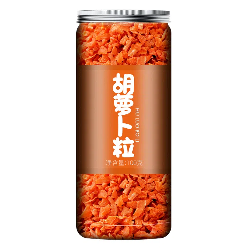 脫水蔬菜乾農家自然晾曬精品菜乾脫水胡蘿蔔粒100g*1罐 100 克