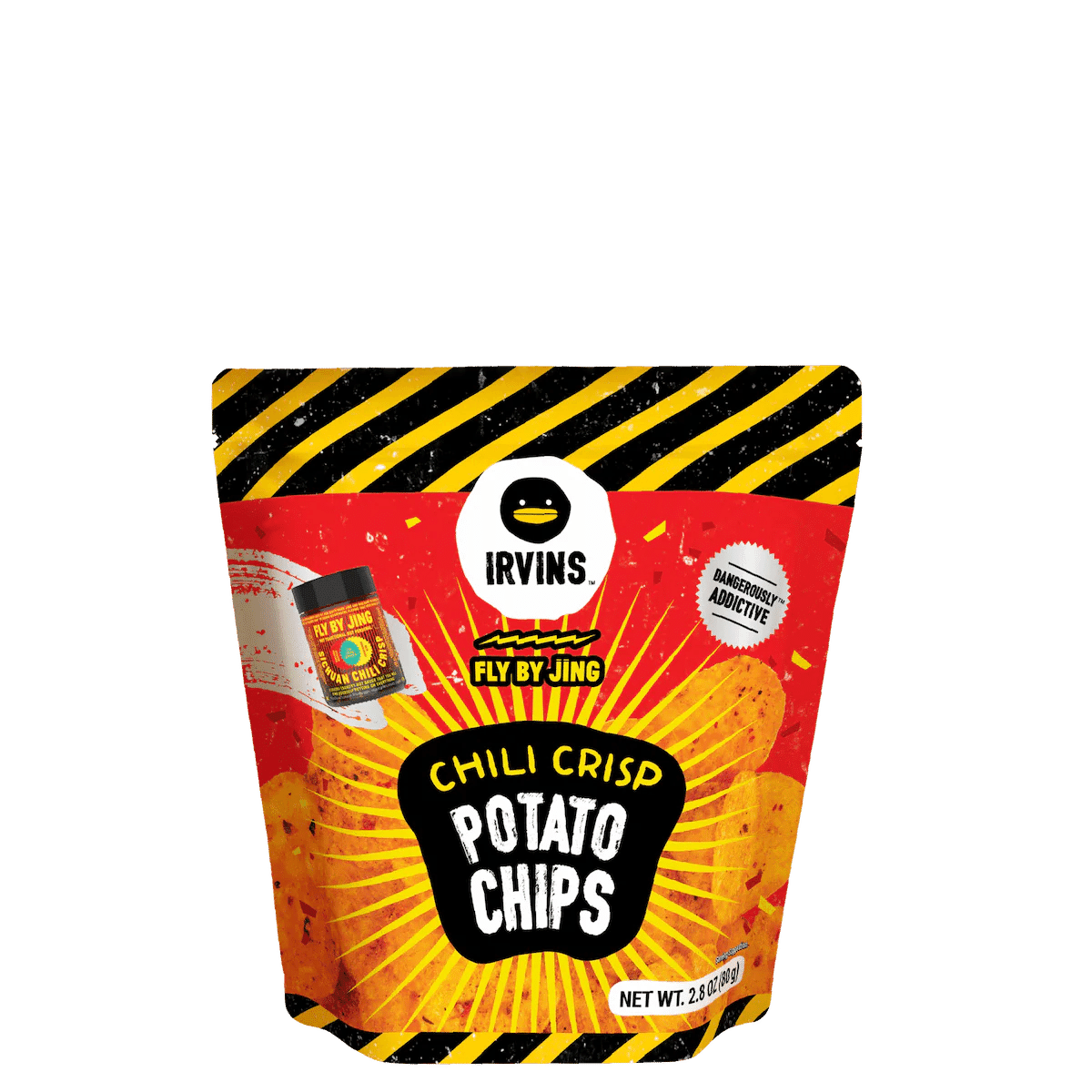 IRVINS x Fly By Jing Chili Crisp Potato Chips 80g 1 count