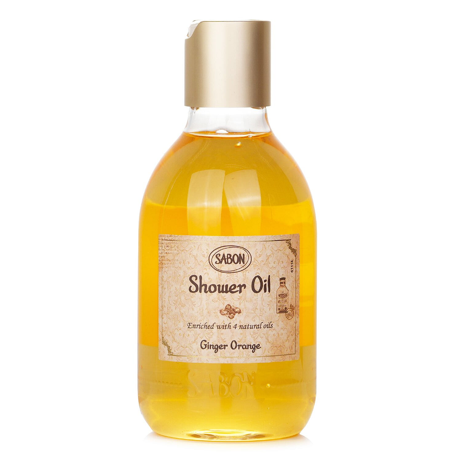 Sabon Shower Oil-Ginger Sweet Orange (Plastic Bottle) 300ml/10.5oz 300 มิลลิลิตร