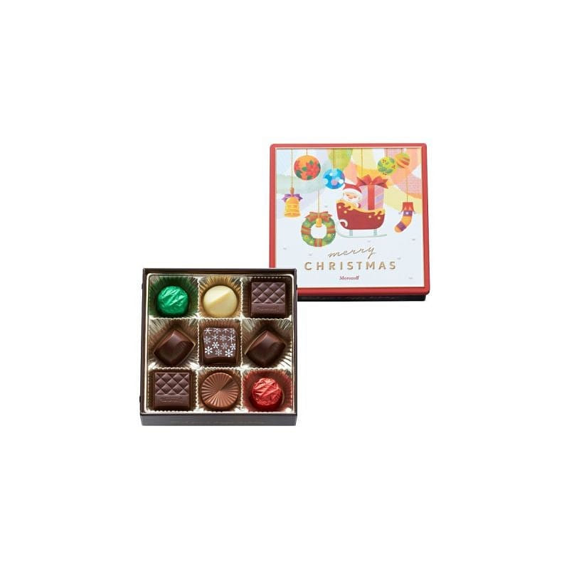 Christmas Happy Time Chocolate 9 Pieces 1 box