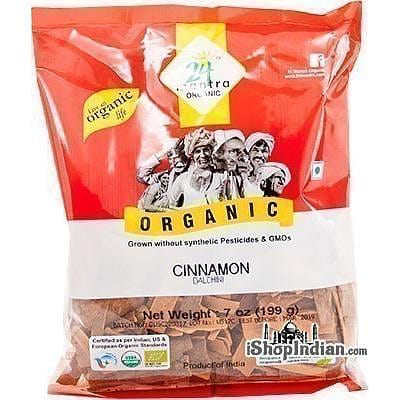 24 Mantra Organic Cinnamon Whole - Flat, 7 oz bag 7 온스