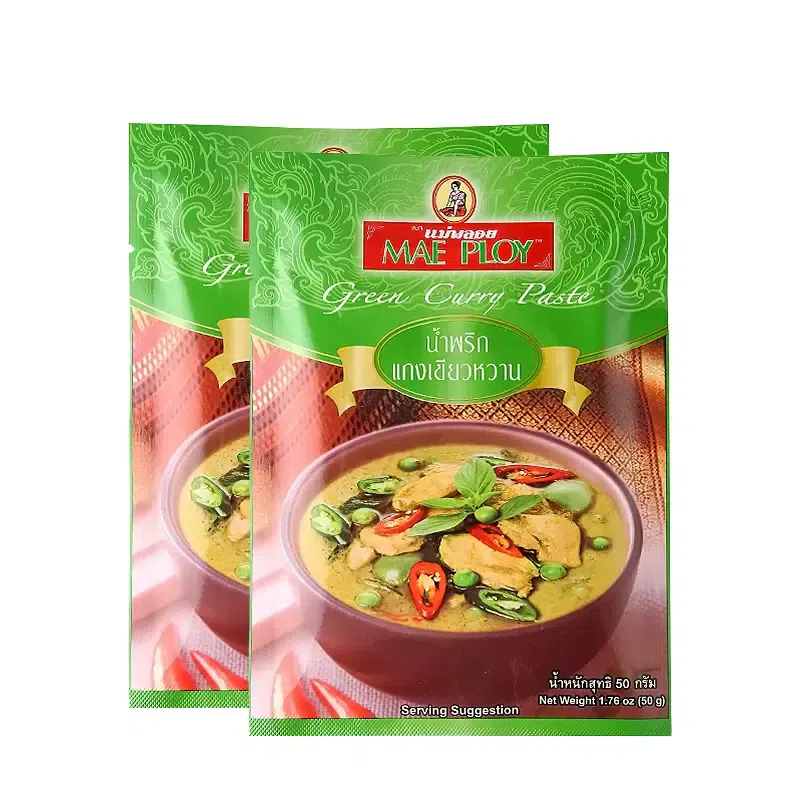 Thai Thai Green Curry Sauce 50g * 1 bags for home Thai cuisine bag 50 g