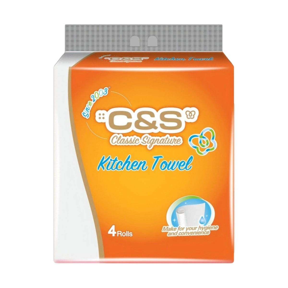 C&S Kitchen Roll Towel (4 rolls) 1 each