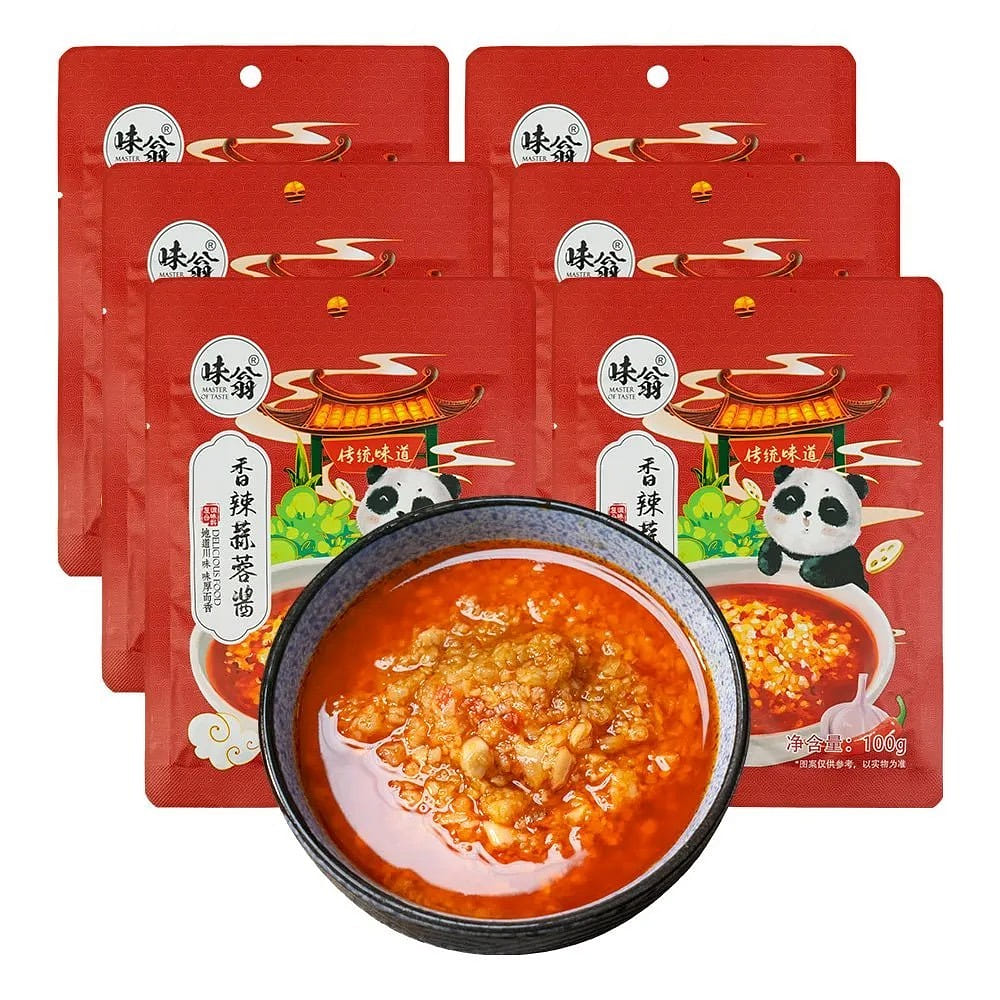 味翁蒜蓉酱烤生蚝专用香辣蒜蓉酱小龙虾调料家用 100 克