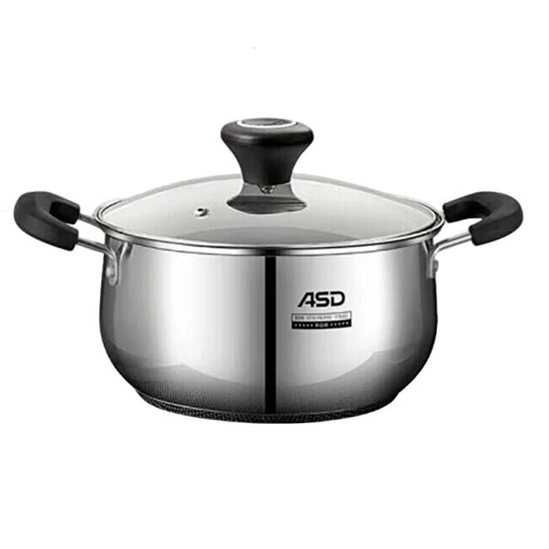 ASD 24cm Thickened Soup Pot 304 Stainless Steel 1 개입