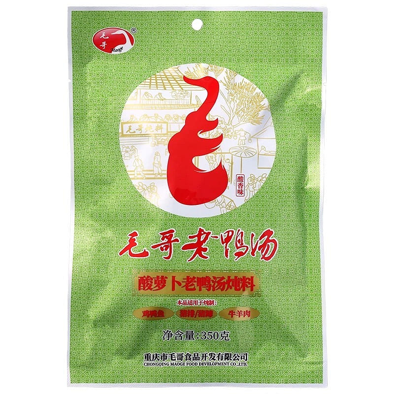【优品荟】重庆特产毛哥酸萝卜老鸭汤料350g炖料老鸭汤火锅料 350 克