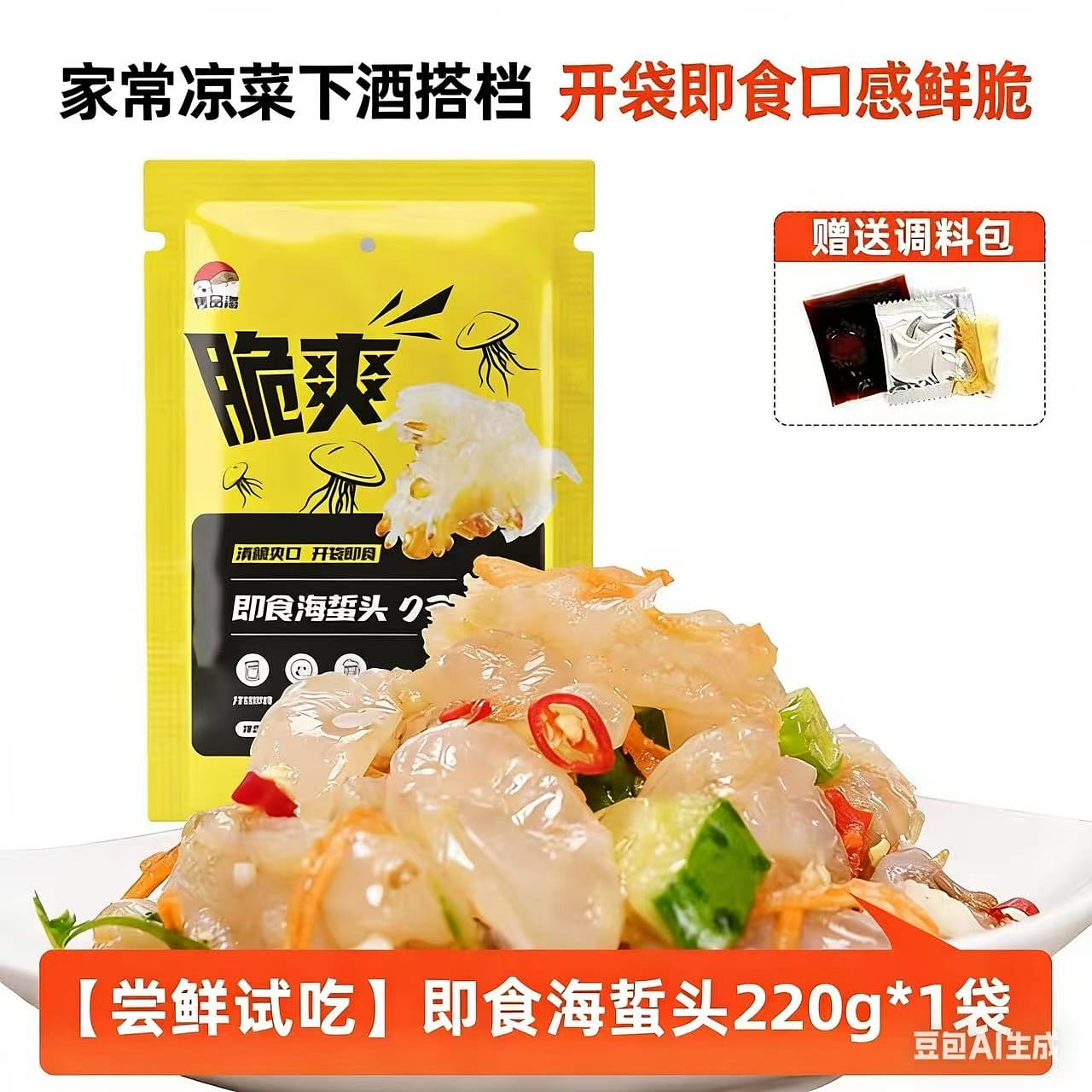 Readytoeat wild jellyfish heads 220 g