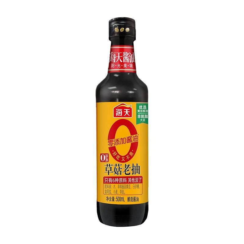 Haitian "Zero-Additive" Straw Mushroom Soy Sauce 500 ml