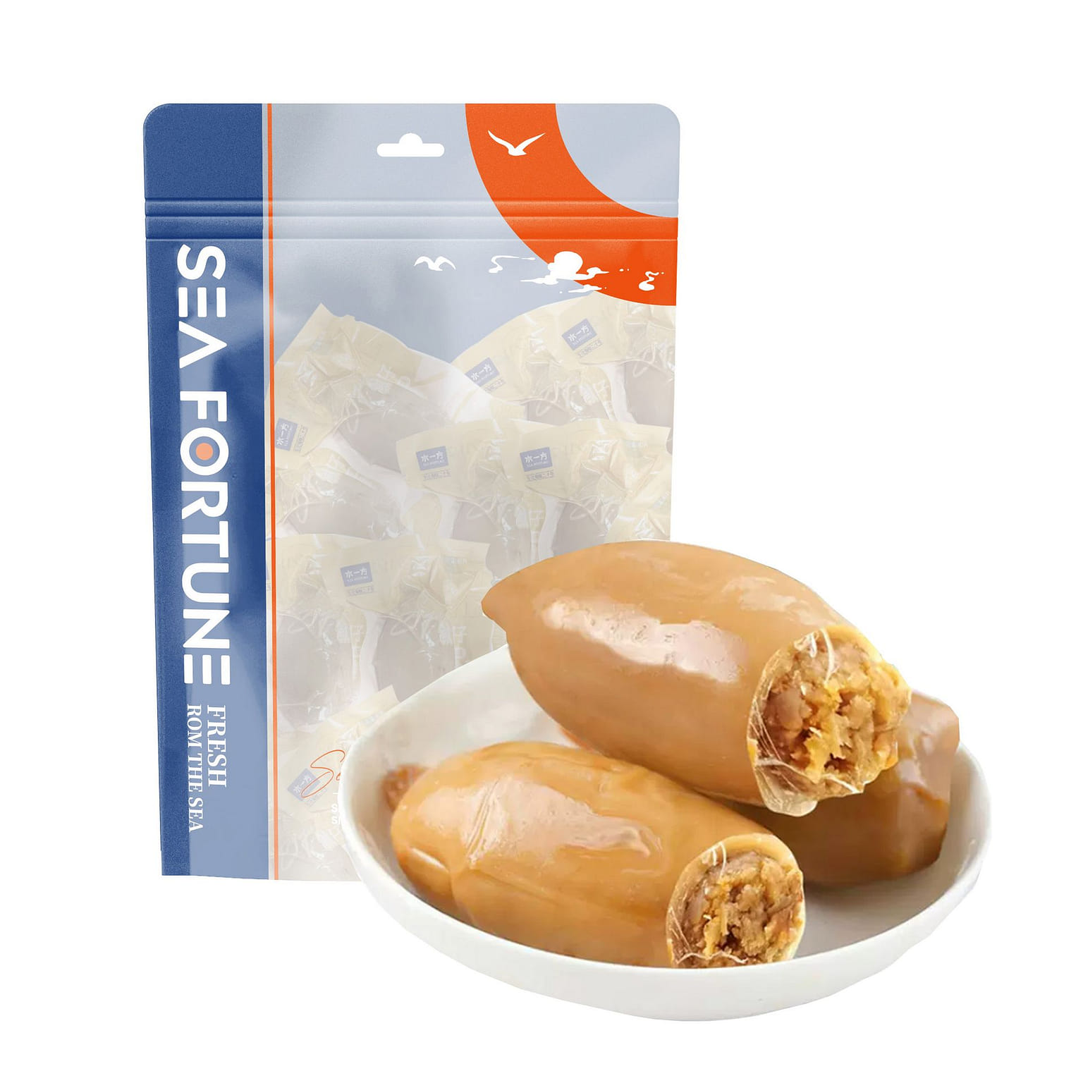 Sea Fortune Fish Roe Small Squid Original Flavor Seafood Snack 250 グラム